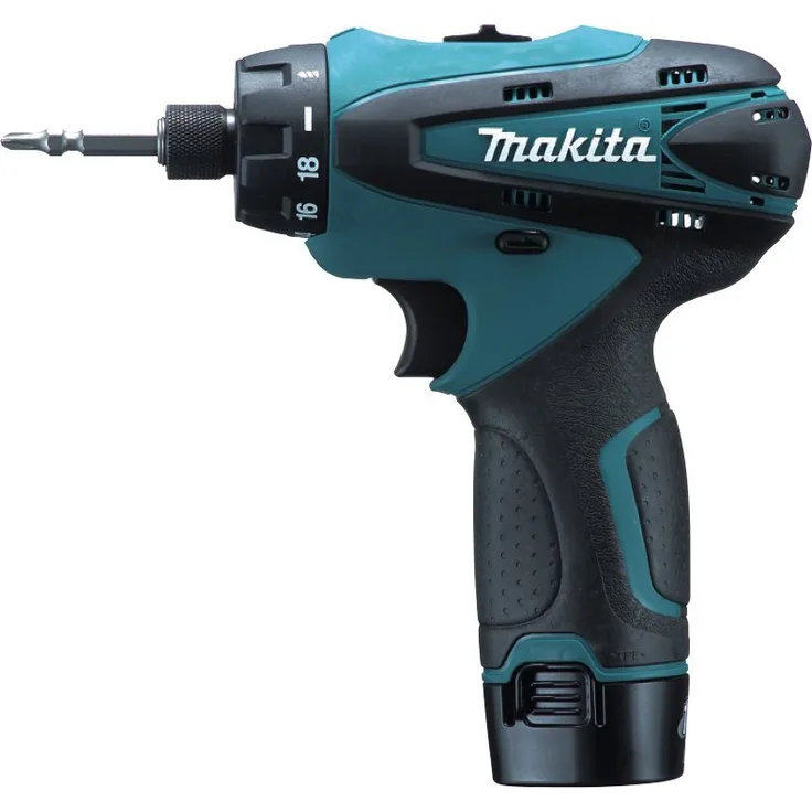 Makita DF030DWE Akku-Schrauber 10,8 V, 2 Akkus und Ladegerät