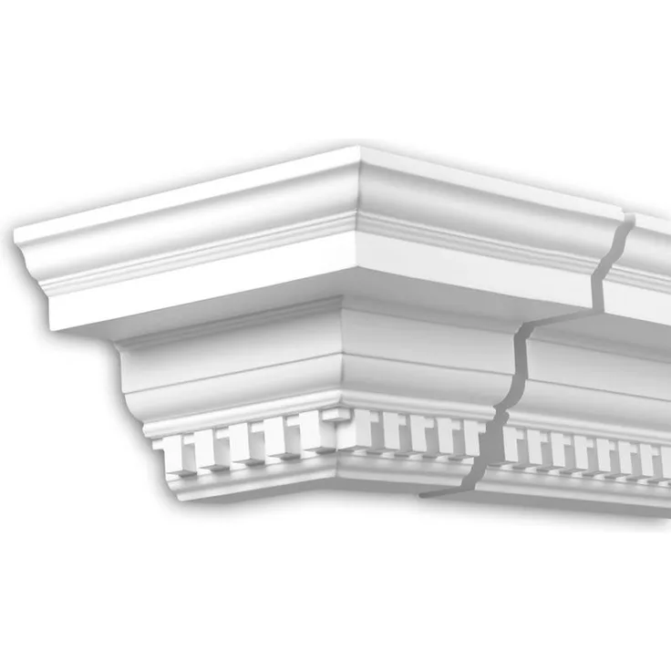 Profhome Decor - Außenwinkel 432311 Außenstuck Eckelement Fassadenelement Zeitloses Klassisches Design weiß