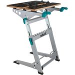 wolfcraft MASTER 700 Spann- und Maschinentisch 6908000 - höhenverstellbar | Standsicherer Werktisch für Montage stationärer Geräte | Ideal für Heim- und Handwerker