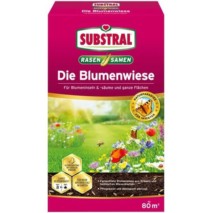 Evergreen Garden Care Deutschland GmbH SUBSTRAL&reg, Die Blumenwiese Rasen-&amp,Blumensamen 800 g