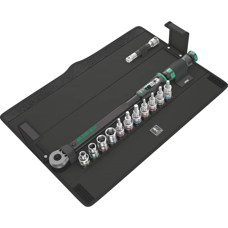 Wera 05075680001 Click-Torque C 3 Set 1 Drehmomentschlüsselsatz, Schwarz, 13-Teilig