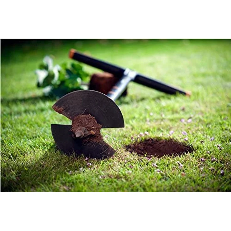 Fiskars Handerdbohrer, Für Löcher bis Ø 150 mm, Schwarz-Orange, QuikDrill, M, 1000638 – Bild 2