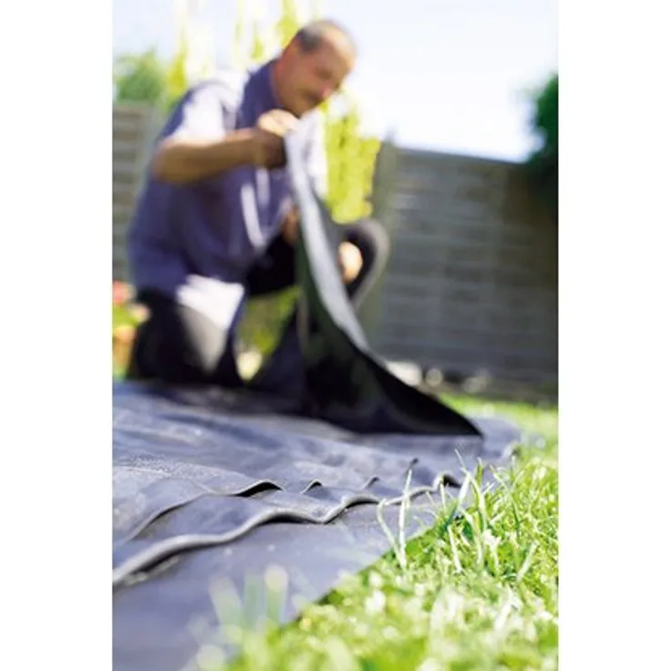 Heissner PVC Teichfolie 0,5 mm Stärke, 6 m x 6 m, Schwarz