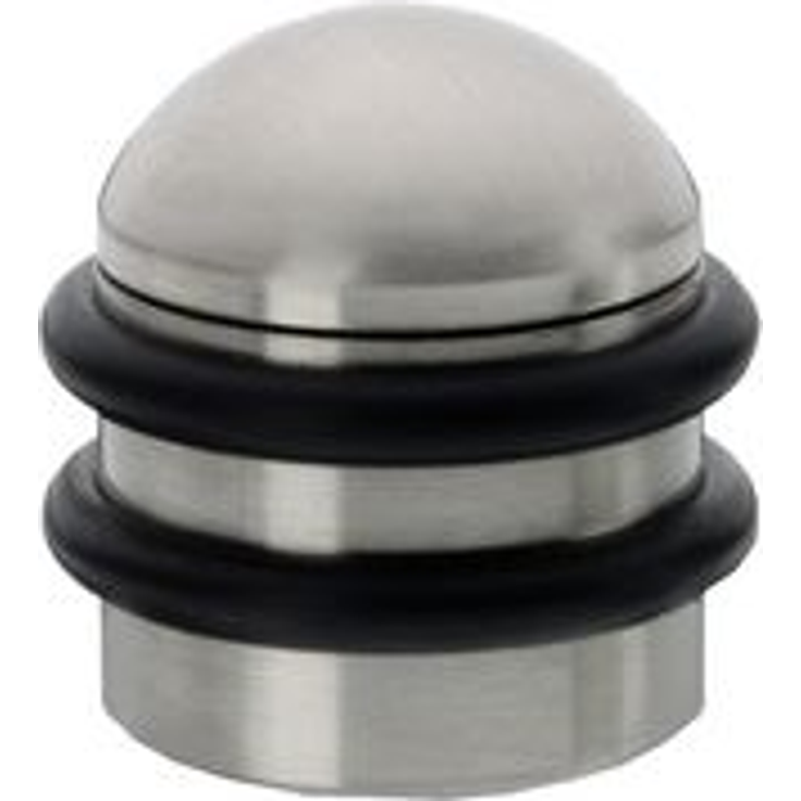 BURG-WÄCHTER Boden-Türstopper, TSB 2235 Ni SB, Edelstahl-Optik, Inkl. Befestigungsmaterial
