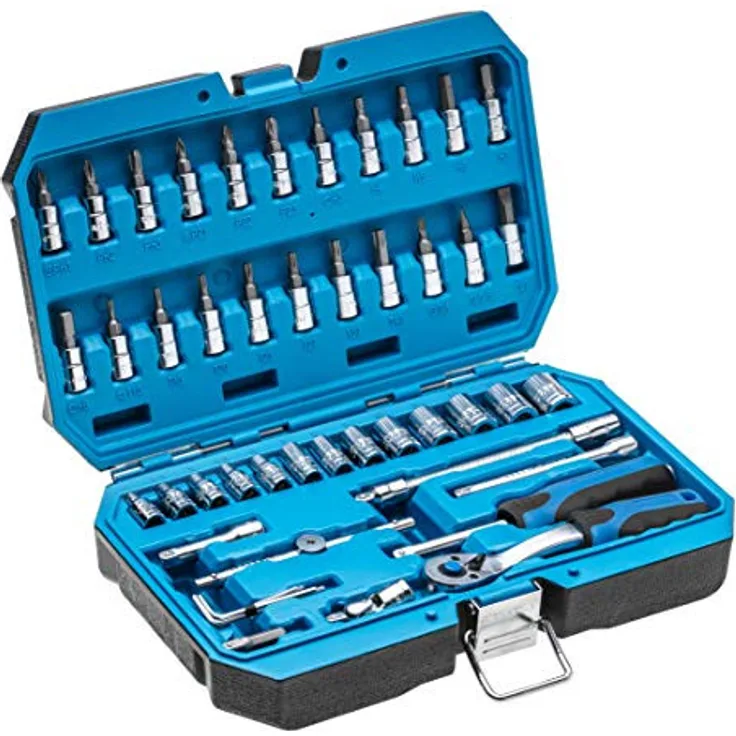 Högert Werkzeugset WerkzeugkofferWerkzeugsatz Werkzeug Tools Steckschlüsselsatz Schraubendreher Rats - 5902801016813