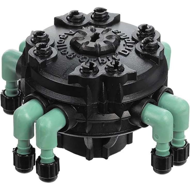 Orbit 69000D Tropfkrümmer mit einstellbarem Durchfluss 8 Anschlüsse Einstellbarer Durchfluss