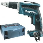 Makita DFS452ZJ Akku-Schnellbauschrauber Brushless 18V + Koffer Makpac, 18 V, blau, silber