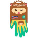 Spontex Gartenzwerg Handschuhe, Gartenhandschuhe für Kinder, ideal für das Spielen und Arbeiten im Garten, mit Nitrilbeschichtung, Igelmotiv, 1 Paar, 4-6 Jahre