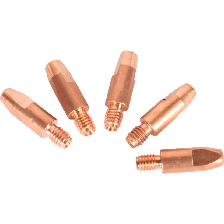 WELDINGER - Stromdüsen M6 1,0 mm 28mm 5 Stück für Brenner 250