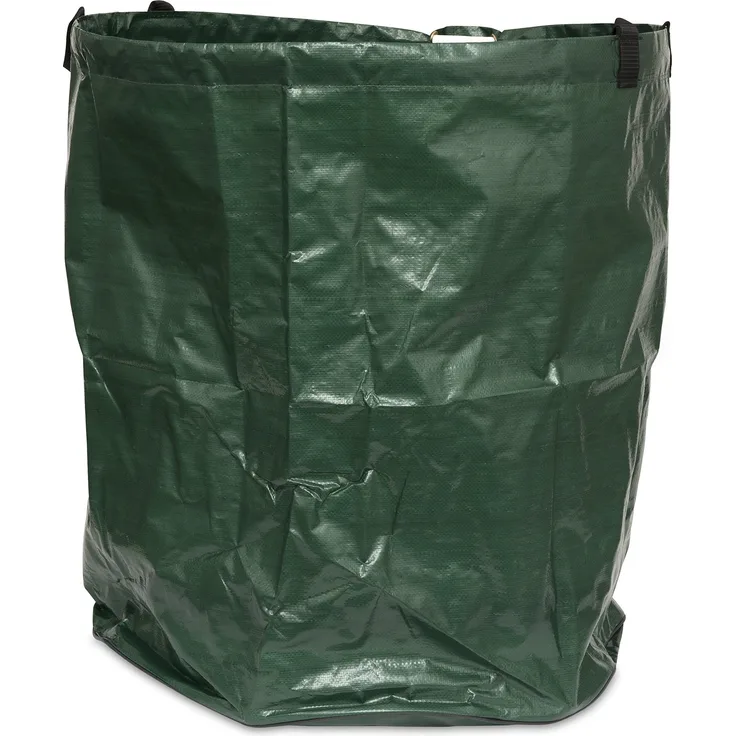 Windhager Gartenbag 80 L, Gartensack, Gartentasche, Gartenabfallsack, Laubsack faltbar platzsparend, grün, 200 g-mÂ², Durchmesser 45 x 50 cm, 06779