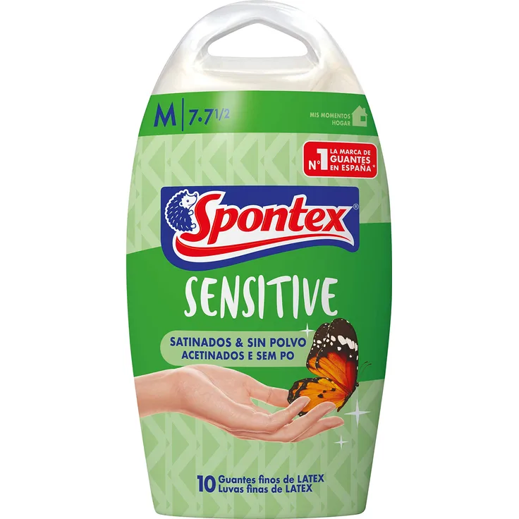 Spontex Einweg Handschuhe & – Zweite Haut Seide x 10 Medium