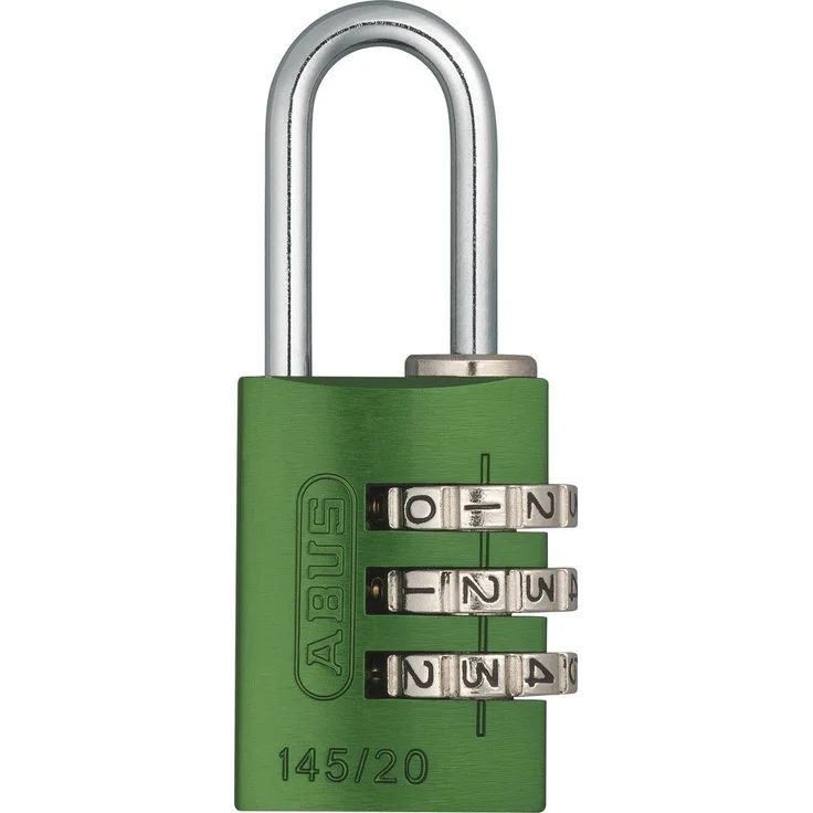 ABUS Aluminium-Zahlenschloss 145-20, grün, 46608 – Bild 1