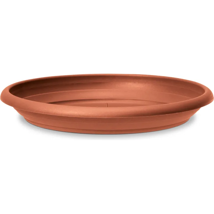 Scheurich Untersetzer aus Kunststoff, Terracotta, 37 cm Durchmesser, 5,5 cm hoch