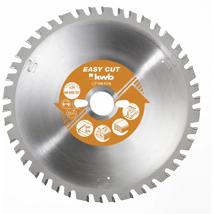 kwb Easy-Cut Allzweckblatt für Kapp- und Gehrungssägen 593133 (315 x 30 mm, 48 Zähne, Spezial-Wechselzahn)