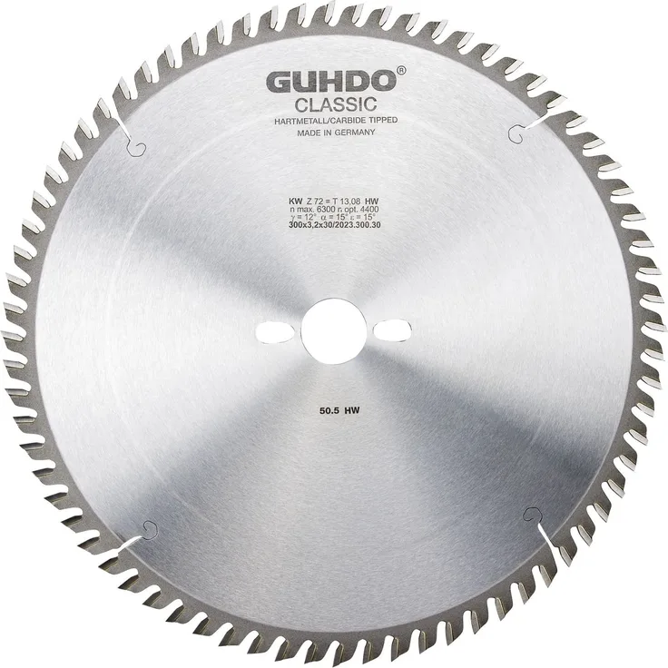 Guhdo HW Schnitt zu Kreissägeblatt 315 x 3, 4 | Loch 2,2 x 30 mm Z28 W ? Made in Germany