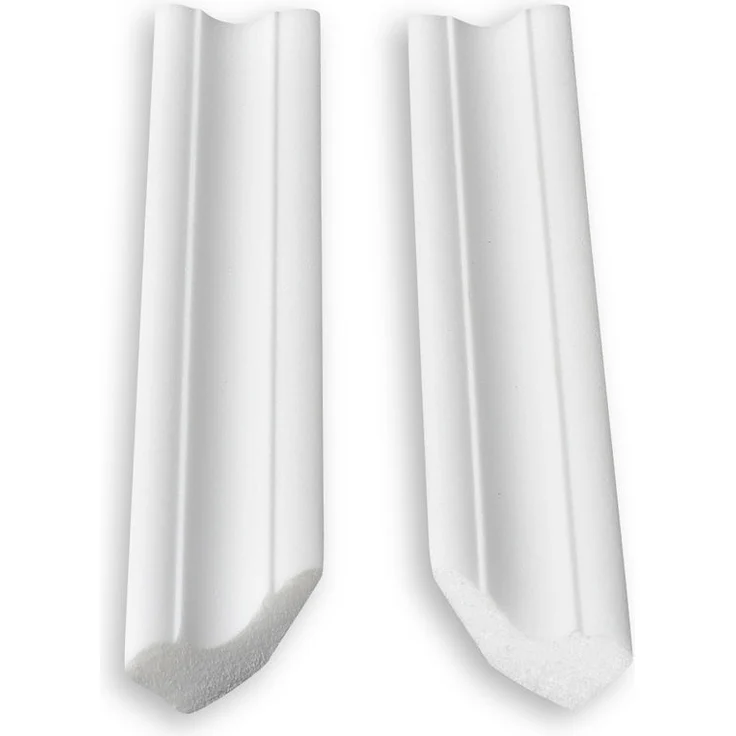 Decosa Zierprofil A40 (Simone), weiss, 30 x 30 mm, Innenecke - 4 Ecken - 8 Leisten à ca. 20 cm Laenge – Bild 1