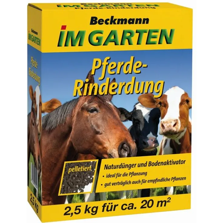Beckmann Pferde-Rinderdung pelletiert 2,5 Kg BIO Anbau geeignet
