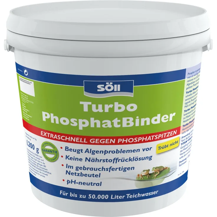 Söll Phosphatentferner 1,20 Kg Turbo PhosphatBinder bis 50 Qbm Teichwasser