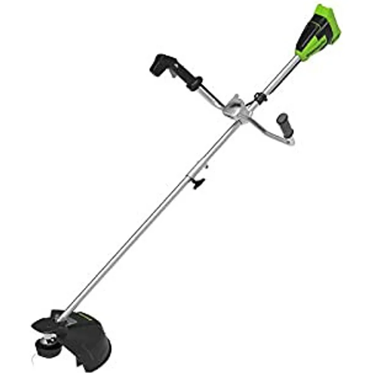Greenworks Akku-Rasentrimmer GD40BCB Li-Ion 40V 40cm Schnittbreite 2mm Faden min Bike handle brushle – Bild 1