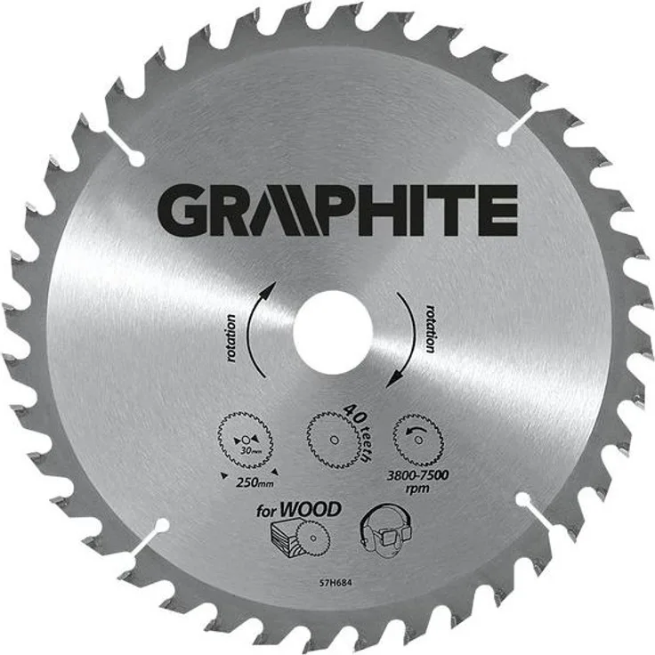 Circular saw blade 180mm Graphite 55H605