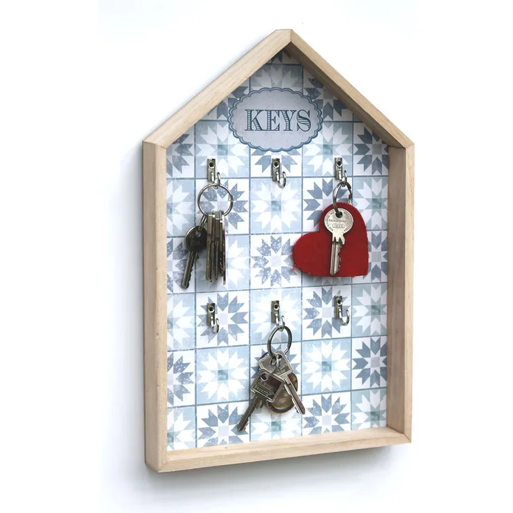 Denk - Schlüsselkasten Weiß Holz Keys 32594 Schlüsselbox Schlüsselschrank Landhaus Vintage Shabby Chic