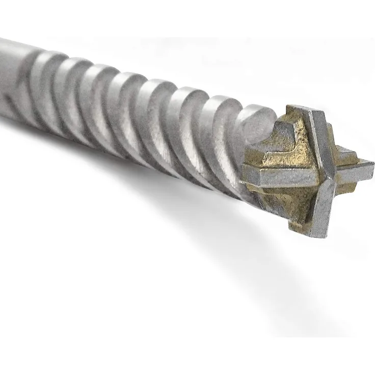 Fischer D-SDX Bohrer zylindrisch Vierkant für Mauerwerk, Beton und Stein, Tungsten-Karbidplatte, für handelsübliche Bohrmaschine und Bohrschrauber mit Zylinderanschluss, 545691