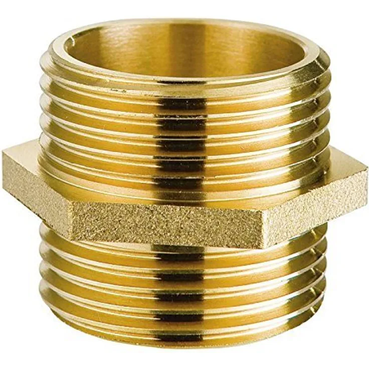 RIBILAND 01423-Verschraubung Messing Gold 1 Bewässerungszubehör
