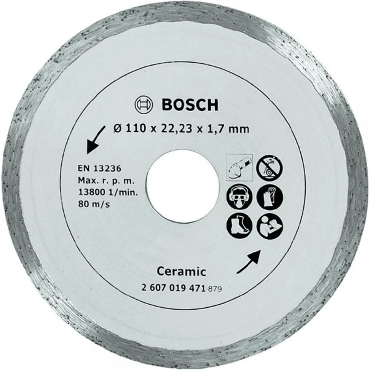 Bosch Diamanttrennscheibe für Fliesen, 110 mm, 2607019471