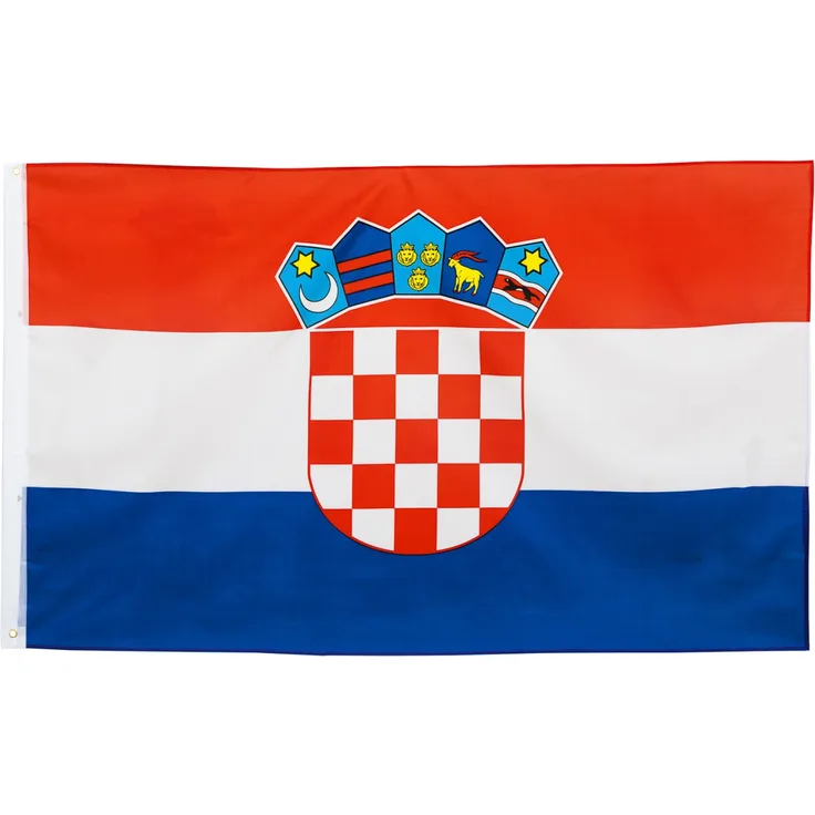 BRUBAKER Hissflagge Kroatien Fahne Flagge 150 x 90 cm Banner mit Ösen zum Hissen