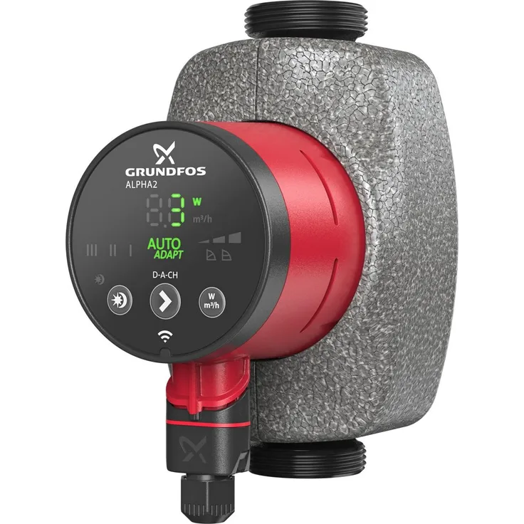 Grundfos Heizungsumwälzpumpe ALPHA2 230 V, PN 10, 180 mm Typ 25-60, Rp 1 Gartenpumpe