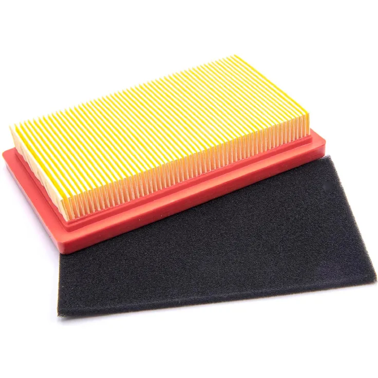 vhbw Luftfilter Set orange, schwarz passend für Rasenmäher Fleurelle BM 45 OHV