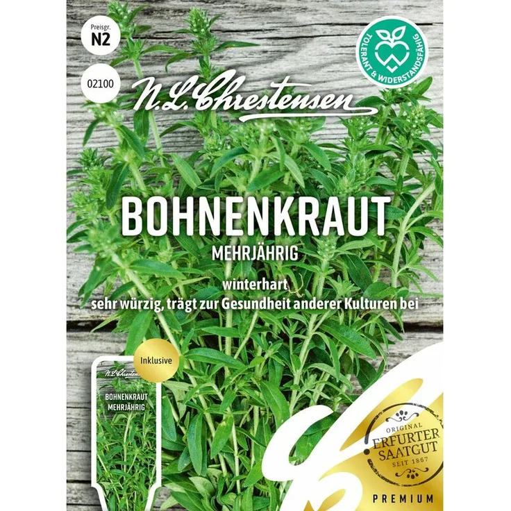 N.L. CHRESTENSEN Bohnenkraut Mehrjährig | Bohnenkrautsamen 4015557435577