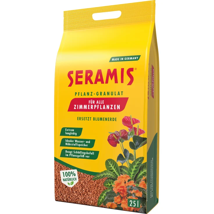 SERAMIS Pflanz-Granulat für Zimmerpflanzen, 25 Liter – Bild 1