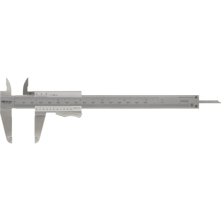 MITUTOYO Präzision-Messschieber mit Momentklemmung DIN 862 0-150 mm, 1 Stück, 531-122 – Bild 1