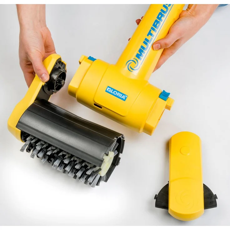 Gloria MultiBrush speedcontrol ? Elektrisch | Multifunktionale Oberflächenbürste | Set mit 2 Aufsätzen | Nutzbar als Stein-, Holz-, und Fugenreiniger, sowie Rasenkantenschneider | Unkrautentfernung – Bild 7