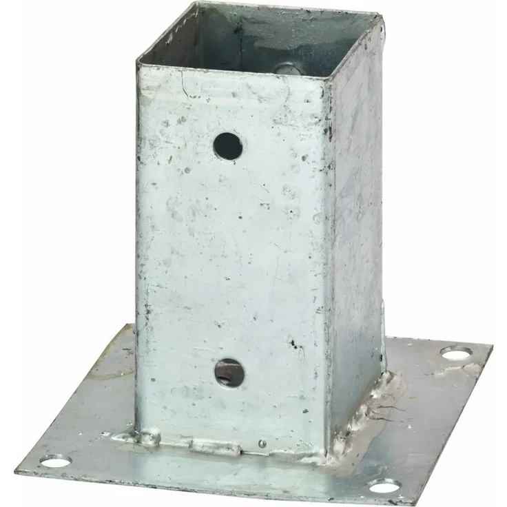Pfostenträger Aufschraubhülse 71x71x150 feuerverzinkt Pfosten Zaunpfosten