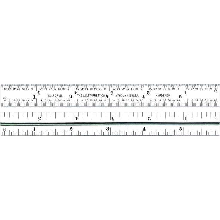 Starrett cb33j-4r Klinge für Junior Kombinationswinkel, Satin Chrom Finish, 4R, 15,2 cm Klinge Länge