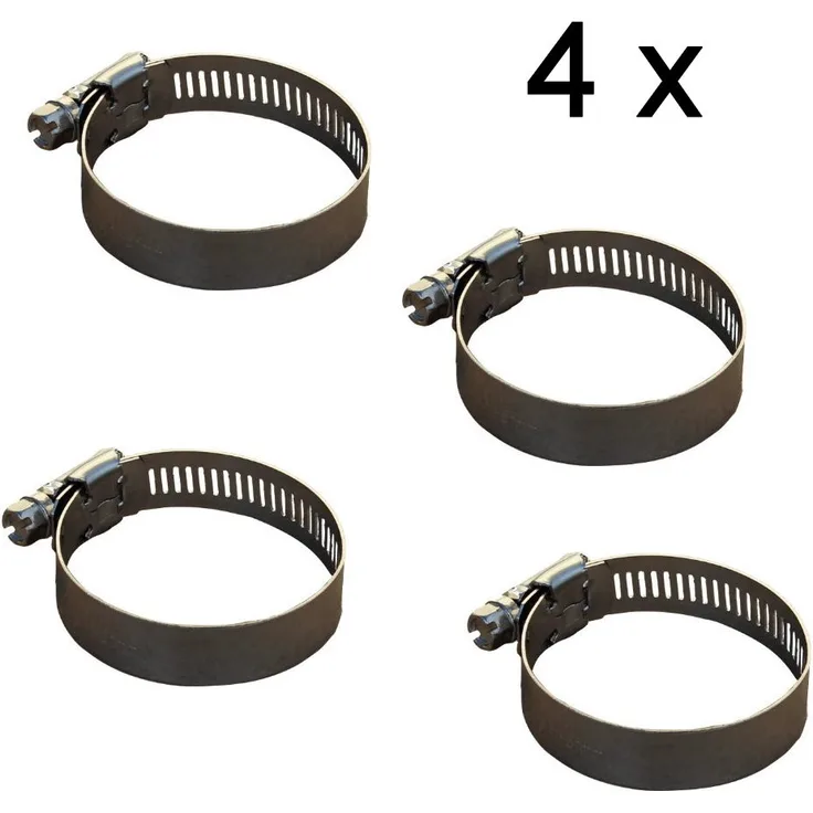 PCS 4 x Schlauchschellen V2A für 31-51mm Schlauchverbindungen (356)
