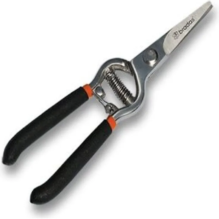 Bradas KT-RG1007 Traditionelle Gartenschere, Carbon-Stahl gerade, Astschere, schwarz, 21 x 5 x 2 cm