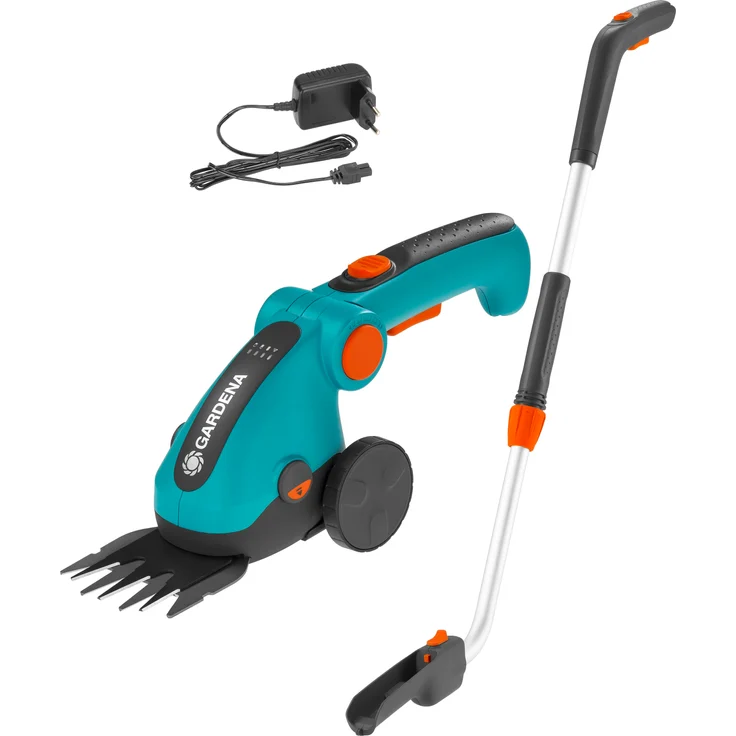 GARDENA Set Akku-Grasschere ComfortCut Li Rasenschere-Komplettset mit Teleskopstiel, für den komfortablen Rasenkantenschnitt ohne Bücken 9858-20 – Bild 1