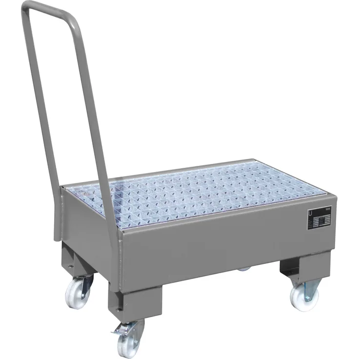 Bauer Fahrbare Auffangwanne AW 60-1 SR, lackiert, Mausgrau