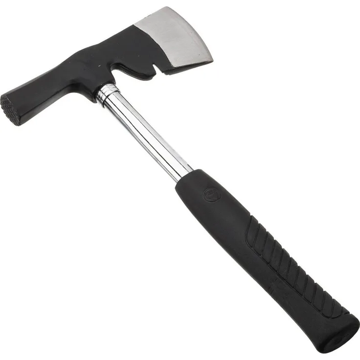 RUTHE 3007046119 - Martillo-hacha con mango de acero tubular con empuñadura de PVC (850 g)