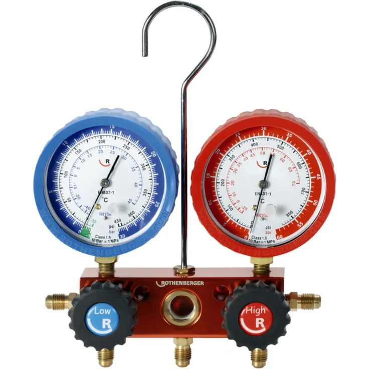 Rothenberger 170501 Gruppe manometrico 2 VIAS 3 Eingang 1-4SAE