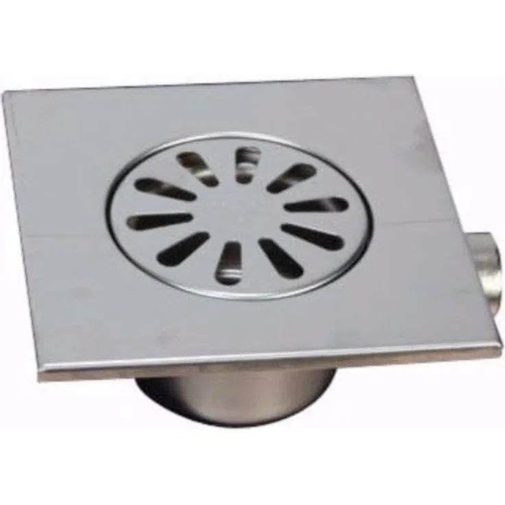 MERT Bodenablauf einteilig für ebenerdige Dusche Edelstahl 150 x 150 mm