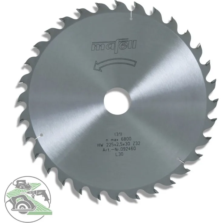 Sägeblatt HM 225 x 1,8 - 2,5 x 30 mm Z 32 WZ Erika 70 ec 092460 - Mafell