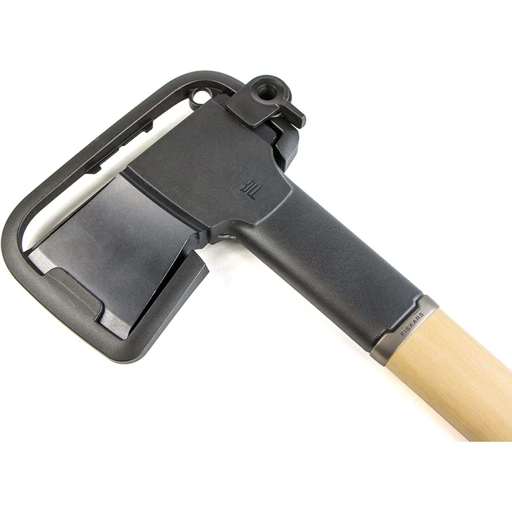 Fiskars Norden Spaltaxt N12, Holzspaltaxt, Axt, Werkzeug, Hickoryholz, FiberComp Kunststoff, Schwarz, 1051144 – Bild 2