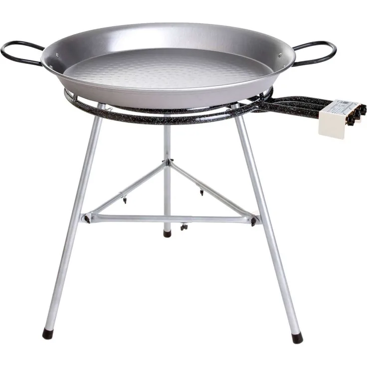 Paella World Comfort Line Set 7 mit Brenner und Paella-Pfanne aus Stahl Ø 70-115 cm
