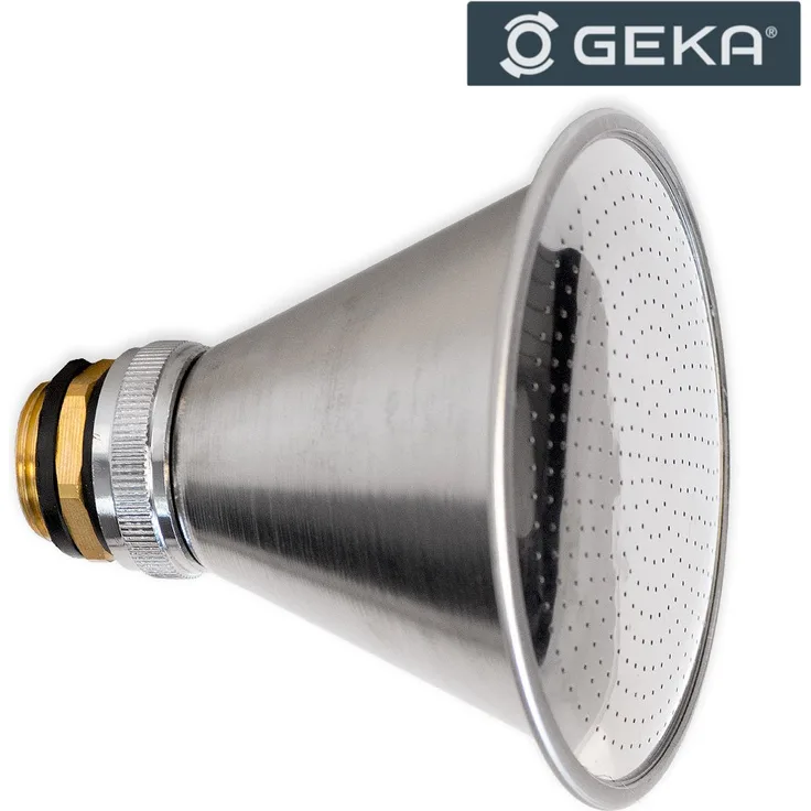 GEKA 5001SB Brausekopf G 3-4 Zoll konisch Platine 103 mm, Silber, 18 x 8 x 13 cm