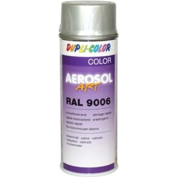 DUPLI-COLOR 741425 Aerosol Art, RAL 9006 Silber Seidenmatt – Bild 1