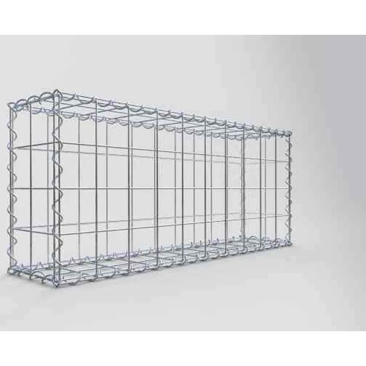 Gabiona Gabione 100 cm x 40 cm x 20 cm (L x H x T), Maschenweite 10 cm x 10 cm, Spirale